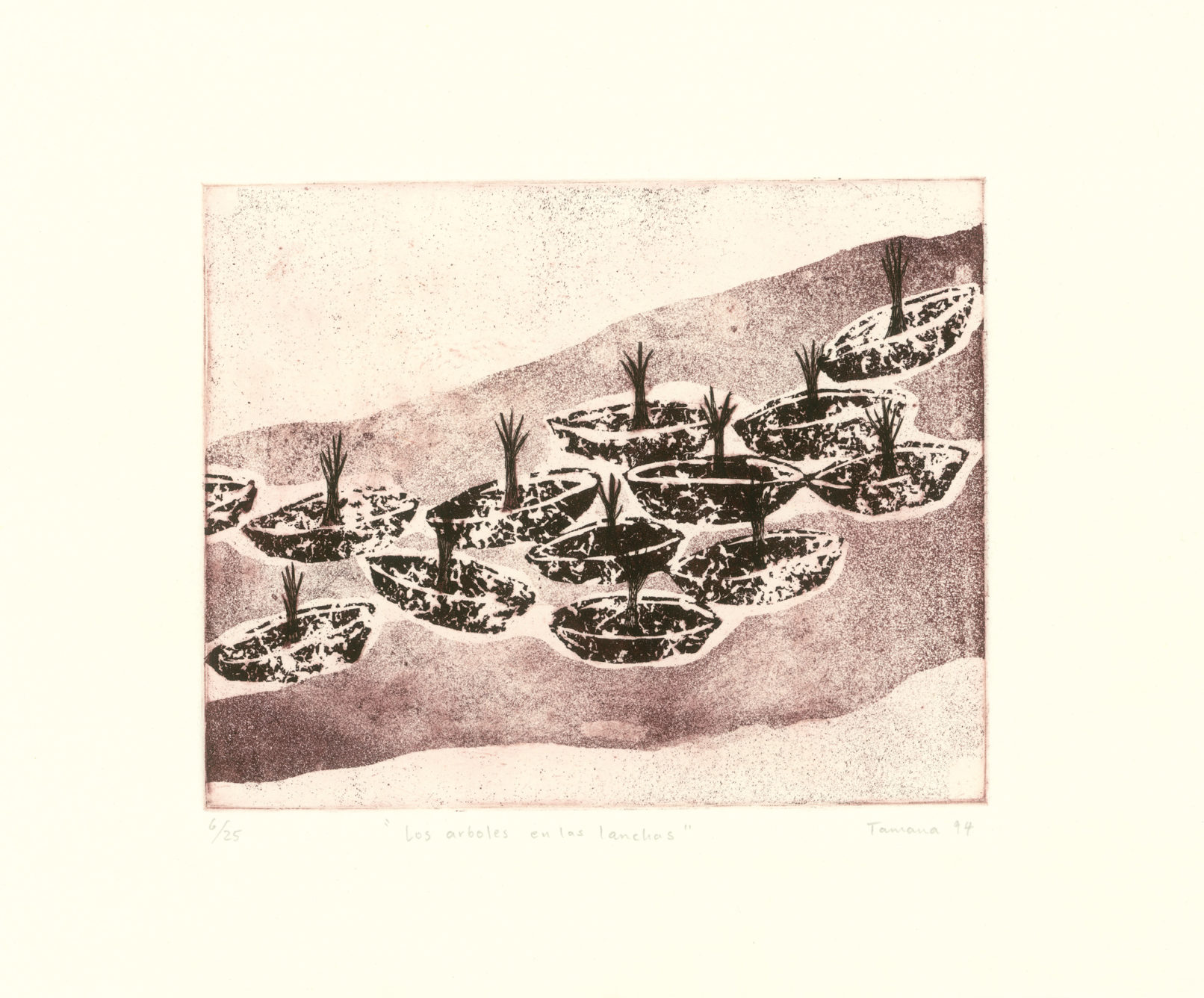 Los arboles en las lanchas